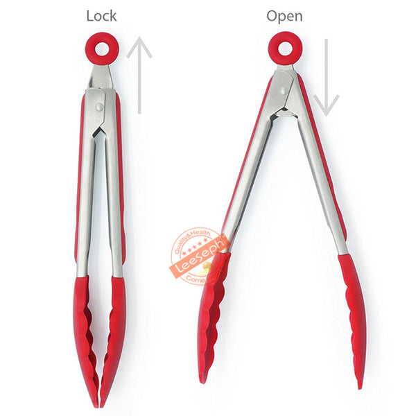 Premium Silicone Kitchen Tongs