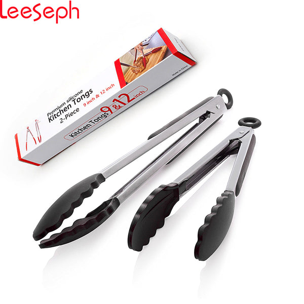 Premium Silicone Kitchen Tongs